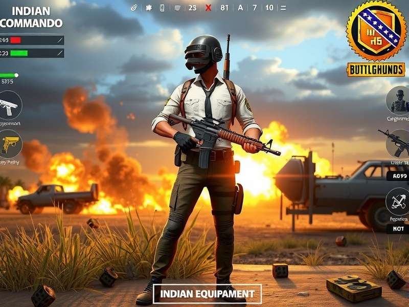 PUBG Indian Commando weapons and equipment